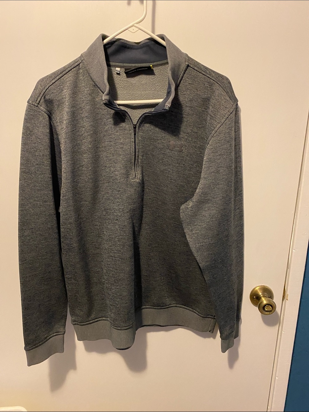 Under Armour Men's Dark Gray Quarter-Zip Sweater